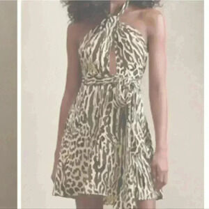 Banana Republic Factory Animal Print Mini Dress